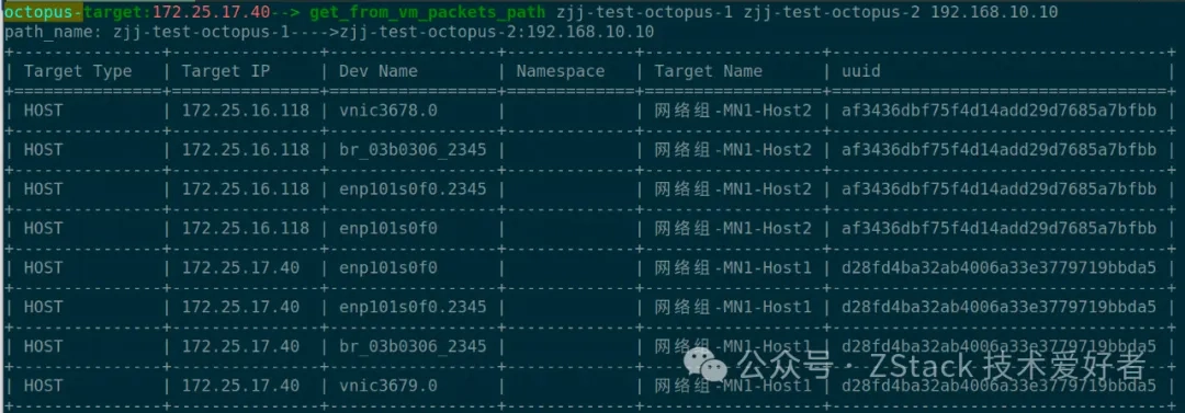 get_from_vm_packets_path gets all the paths between the source and the destination