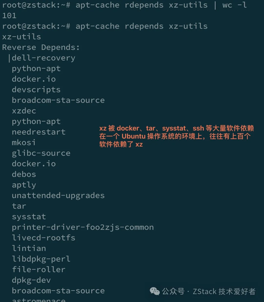 ssh, docker, tar, etc., may depend on liblzma