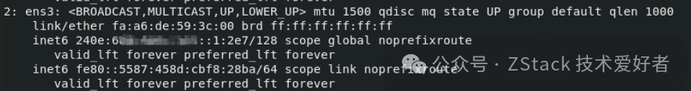 View the interface address and ipv6 routing 1